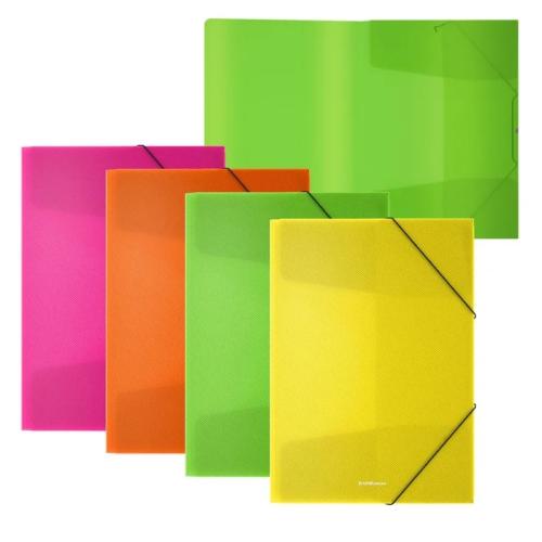 CARPETA CON GOMAS ELµSTICAS DIAGONAL NEON, A4, CO.