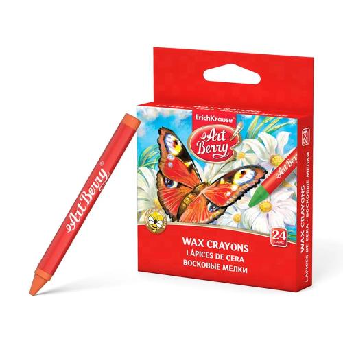 Estuche de Ceras de Plástico 24 Colores Artberry .
