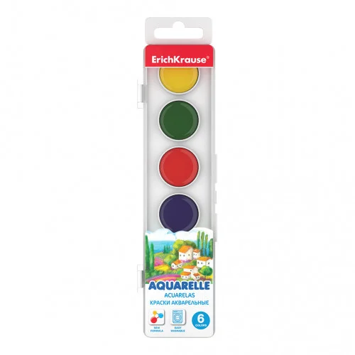 Caja de Acuarelas 6 Colores Erich Krause 50580