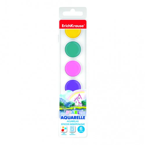Caja Acuarelas Pearl 6 Colores Erich Krause 50584