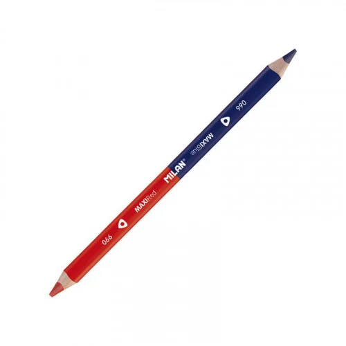 Lápis Bicolor Maxi Azul - Vermelho Milan