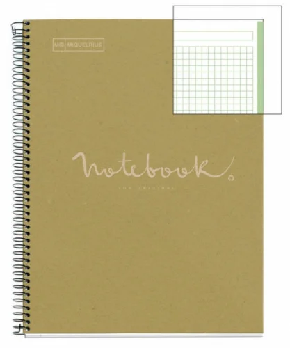 Cuaderno 100% Reciclado Nb-1 A4 80hojas Ecoverde .