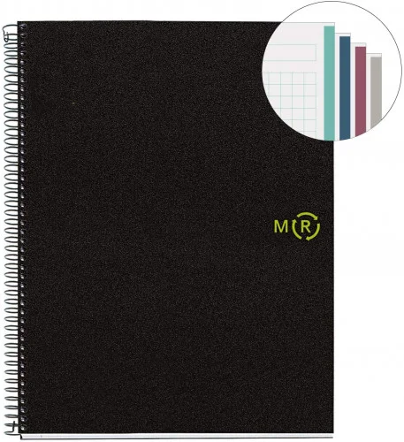 Cuaderno 100% Reciclado Nb-4 A4 120hojas Tapas Po.