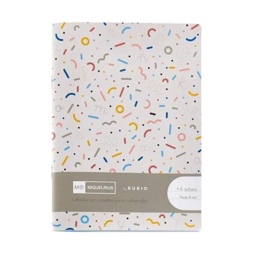 Cuaderno Grapado 4º 32hojas Pauta 8mm Con Ejercic.