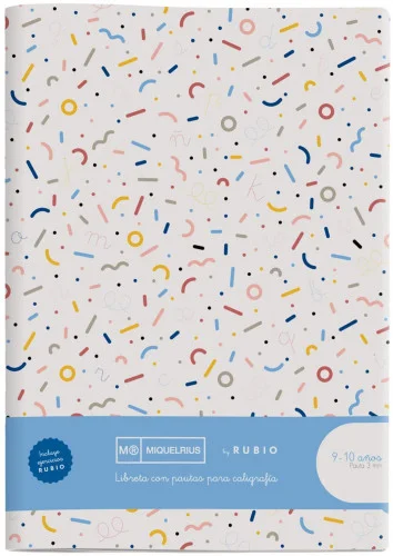 Cuaderno Grapado A4 50hojas Pauta 3mm Mr Con Ejer.