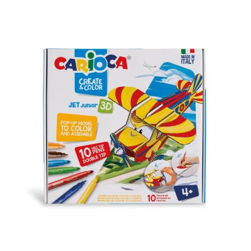 SET CREATE & COLOR JET JUNIOR 3D CARIOCA 42904