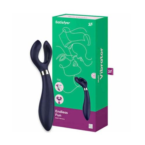 Massageador Para Casais Multifun 3 Partner Azul