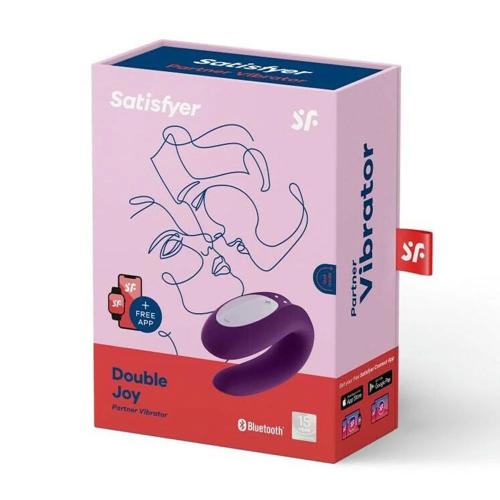 Satisfyer Double Joy Connect App Couple Vibrator Ambidextrous