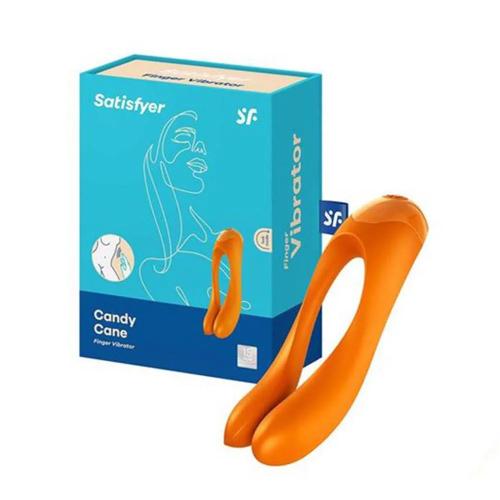 Satisfyer Candy Cane Finger Vibrator Ambidextrous