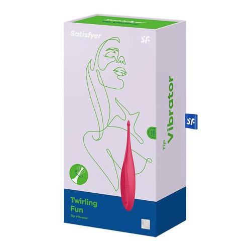 Vibrador Clitoriano Curvo Satisfyer Cereja (17 X .