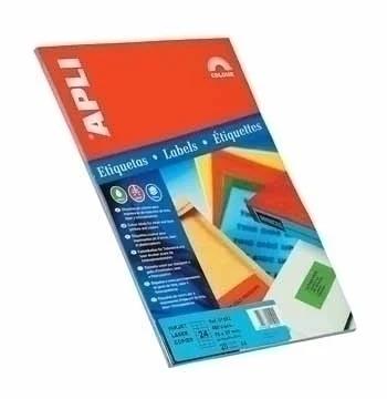 Apli Self-Adhesive Labels 210 X 297mm Red Etiquet.