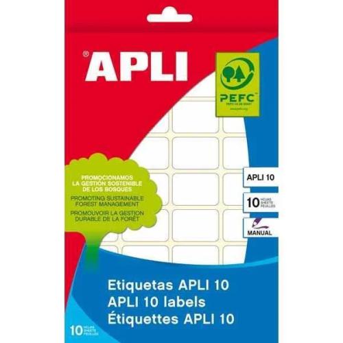 Apli 01639 Etiqueta Autocolante Rectângulo Perman.
