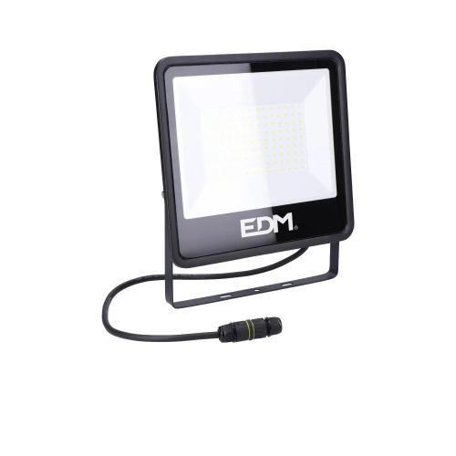 Projetor led 100w 8200lm 6400k luz fria black ser.