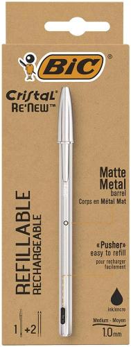 Bolígrafo Renew Cuerpo Metal Tinta Negra Bic 9972.