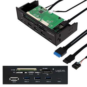 Hub Usb 5.25p Esata 3x Usb3.0 + 1x Usb-C + Tarjet.