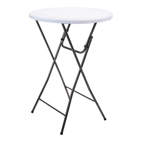 TABELA DE JARDIM DE DOBRAGEM BRANCA. Ø 80CM ALTURA
