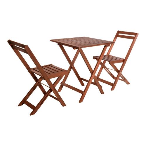 MESA E CADEIRAS ACACIA