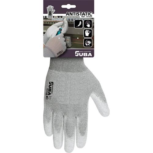 Luvas Antiestáticas Nylon/Fibra de Carbono Tamanh.