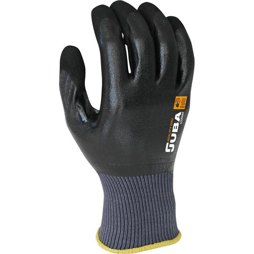 Luvas de Trabalho em Nylon/Nitrilo Preto Tamanho .