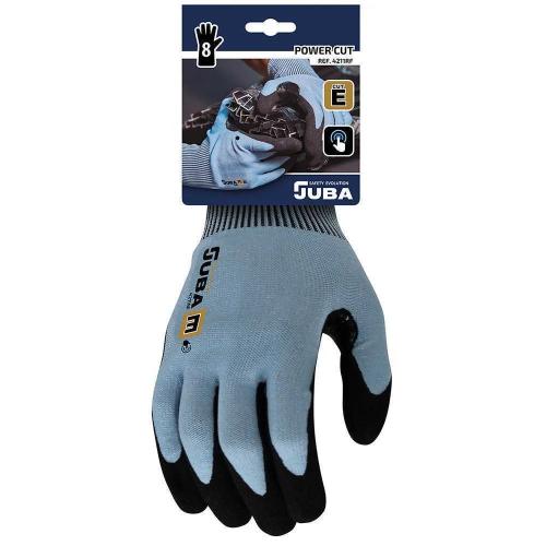 Luvas de Trabalho Tátil Fibra K-Rock/Nitrilo Tama.