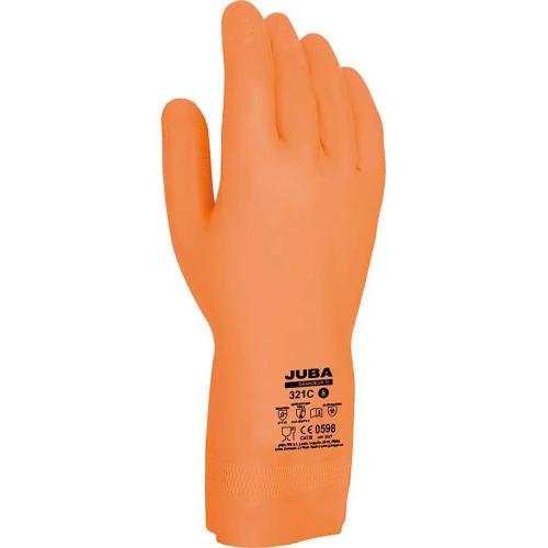 Luvas de Trabalho Latex/Neopreno Laranja Tamanho .