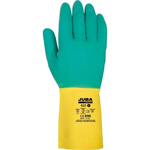 Luvas de Trabalho Bicolor Latex Tamanho 8 Juba