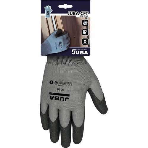 Luvas de Jardinagem Sem Costuras de Nylon/Pvc Tam.