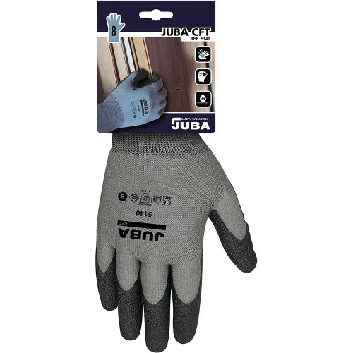 Luvas de Jardinagem Sem Costuras de Nylon/Pvc Tam.