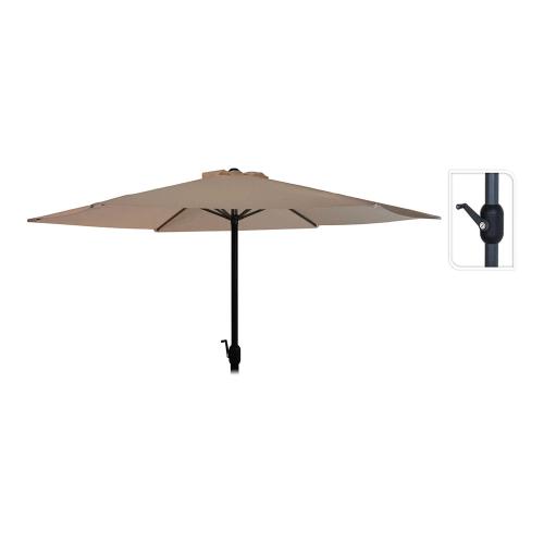 PARASOL Ø 300CM ALTURA 248CM. POSTE DE ALUMÍNIO