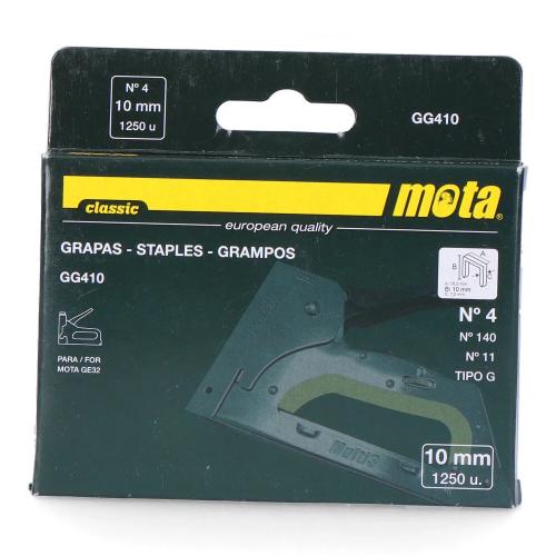 GRAMPOS NÚMERO 4 DE 10mm 1000 UNI GG410 MOTA