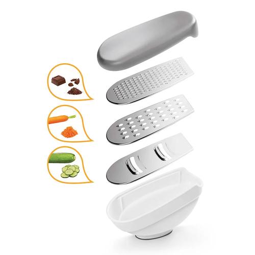 Ralador com Recipiente 3 em 1 "Rap-Box" 21cm Metaltex