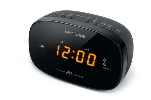 Muse Radio Relogio Despertador Preto
