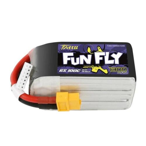 Baterie Tattu Funfly 1300mah 22,2v 100c 6s1p Xt60
