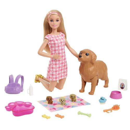 Boneca Mattel Barbie and Her Newborn Doggies