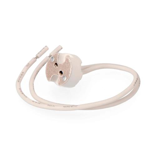 Casquilho mr-16 bi-pin gu5.3. cerâmica pgu56 sole.