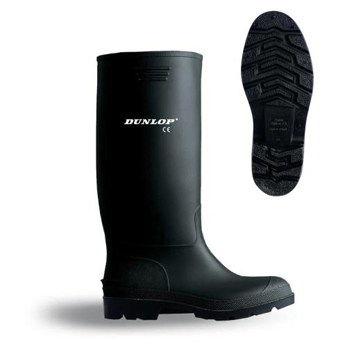 Galochas em pvc tamanho 37 cano alto preta Dunlop