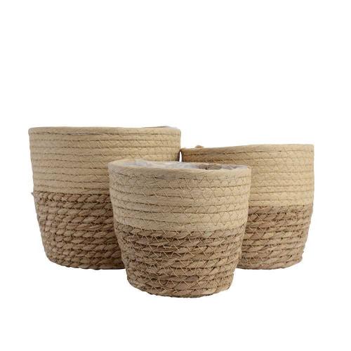 Conjunto de 3 Cestos de Serapilheira 20 20x20x17.