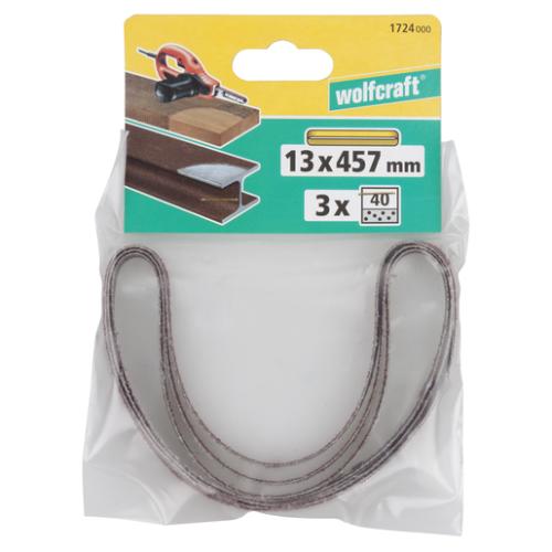 Lixa de Banda 13x457mm Grão 80 1725000. Wolfcraft
