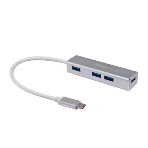 Equip Usb-Hub 4-Port 3.1/C->4x3.0 Ohne Netzteil Silber