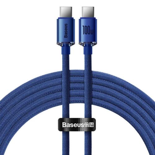 Baseus Crystal Shine Kabel Usb-C Na Usb-C, 100 W, 1,2 M (Modrý)