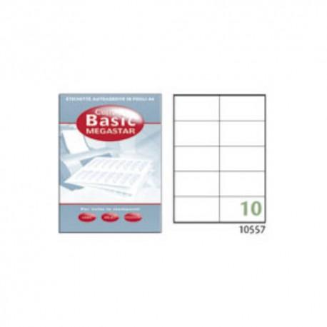 Caixa 100 Etiquetas Brancas Com Margens-Laser/Inje