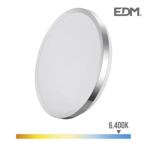 Aplique super.led 12w 800 lumen 6.400k moldura cr.