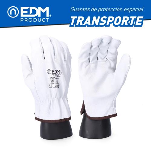 Luvas Transporte de Pele Flor Bovina Tamanho 7 Edm
