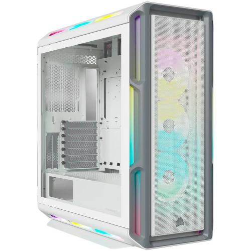 Caixa Atx Icue 5000t RGB Tempered Glass Branco - Corsair