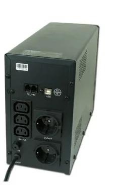 Sai Gembird Con Usb Y Display Lcd 1200 Va Negro