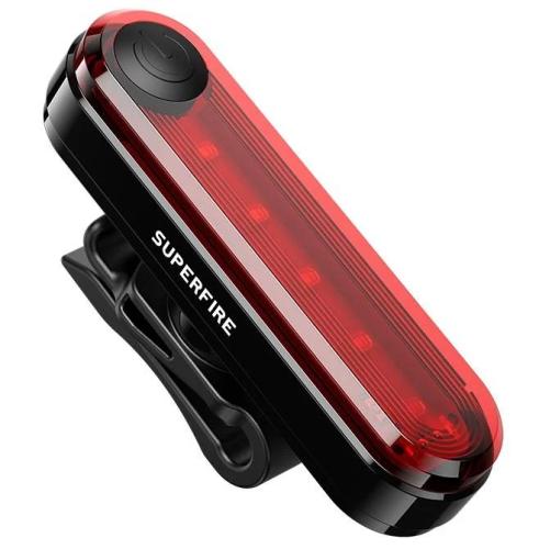 Zadní Svetlo Na Kolo Superfire Btl01, Usb, 230mah