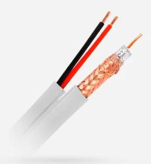 Cabo Coaxial - Rg59 + Alimentação - Bobine de 100m