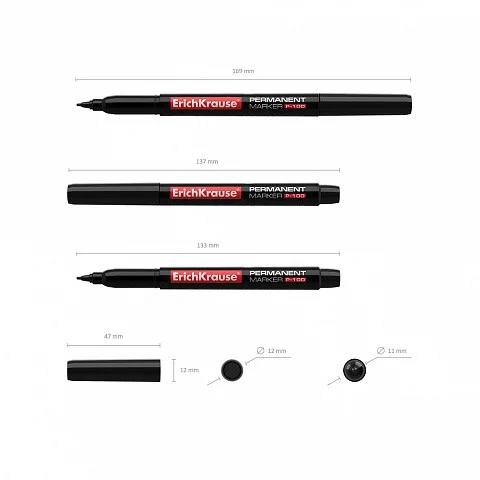 Marcador Permanente P-100 Preto Erich Krause