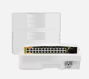 Switch PoE exterior - 22 puertos PoE+ - 2 RJ45 Hi.