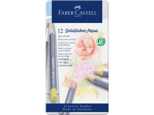 Estuche Metálico Con 12 Lápices de Colores Pastel.